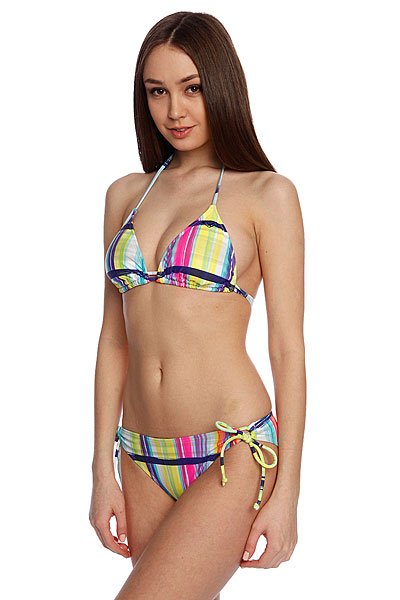 Купальник женский Roxy Dbl Casing Tiki Tri 70S Lowrider Tie Sid Sea Salt