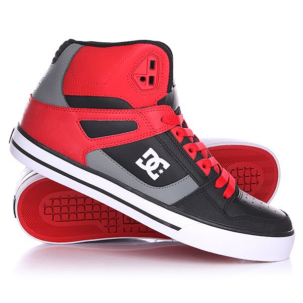 Кеды кроссовки высокие DC Spartan High Wc Red/Black/Grey от BOARDRIDERS Кеды кроссовки высокие DC Spartan High Wc Red/Black/Grey от BOARDRIDERS