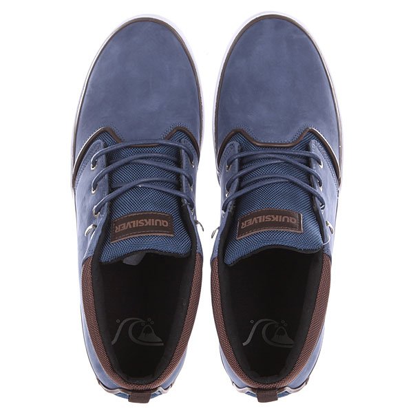 Кеды кроссовки Quiksilver Griffin Fg Blue/Brown/White от BOARDRIDERS Кеды кроссовки Quiksilver Griffin Fg Blue/Brown/White от BOARDRIDERS