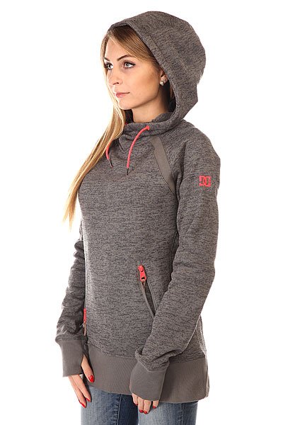 Толстовка сноубордическая женская DC Cleo J Heather Pewter от BOARDRIDERS Толстовка сноубордическая женская DC Cleo J Heather Pewter от BOARDRIDERS