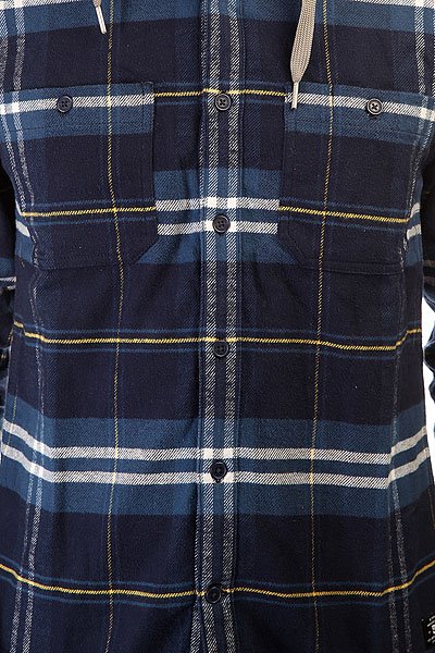 Рубашка в клетку DC Hood Up Blue Iris от BOARDRIDERS Рубашка в клетку DC Hood Up Blue Iris от BOARDRIDERS