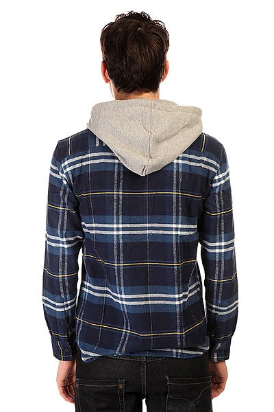 Рубашка в клетку DC Hood Up Blue Iris от BOARDRIDERS Рубашка в клетку DC Hood Up Blue Iris от BOARDRIDERS