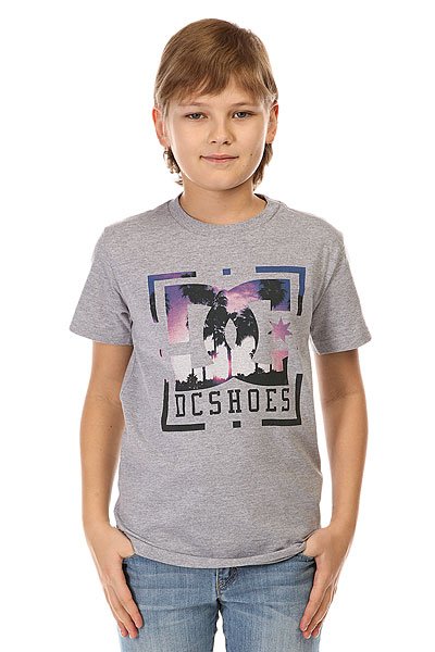 Футболка детская DC Pacific Palm By Tees Heather Grey от BOARDRIDERS Футболка детская DC Pacific Palm By Tees Heather Grey от BOARDRIDERS
