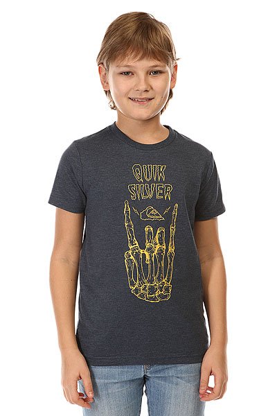 Футболка детская Quiksilver Gravestone Tees Dark Denim Heather от BOARDRIDERS Футболка детская Quiksilver Gravestone Tees Dark Denim Heather от BOARDRIDERS