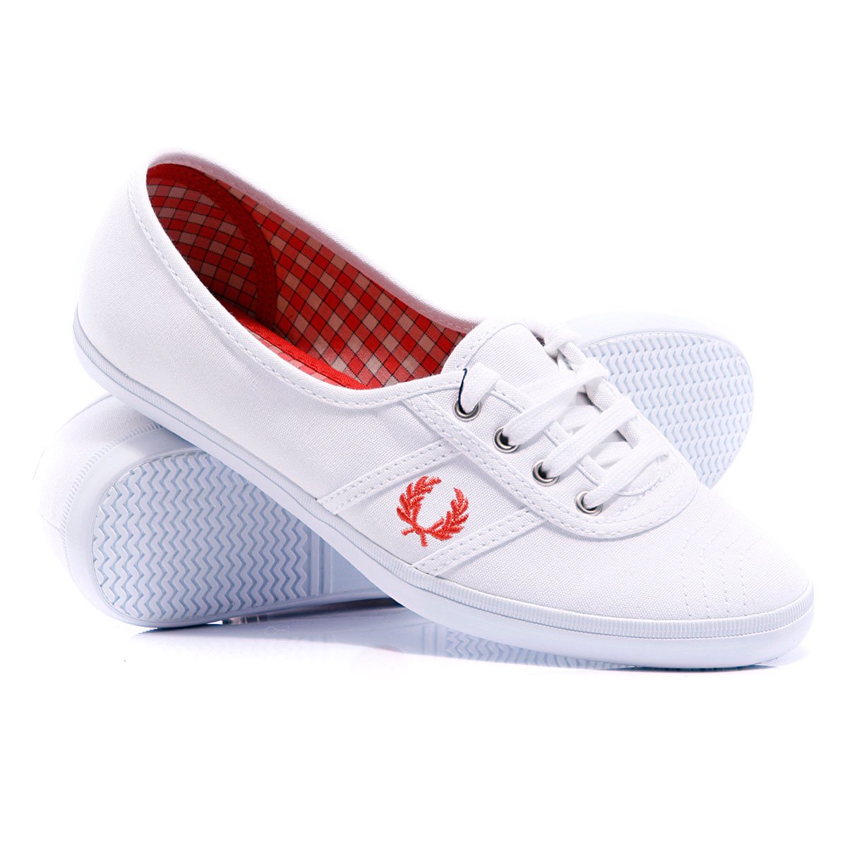 Купить кеды женские Fred Perry Aubrey Canvas White (020712fred55) в ...