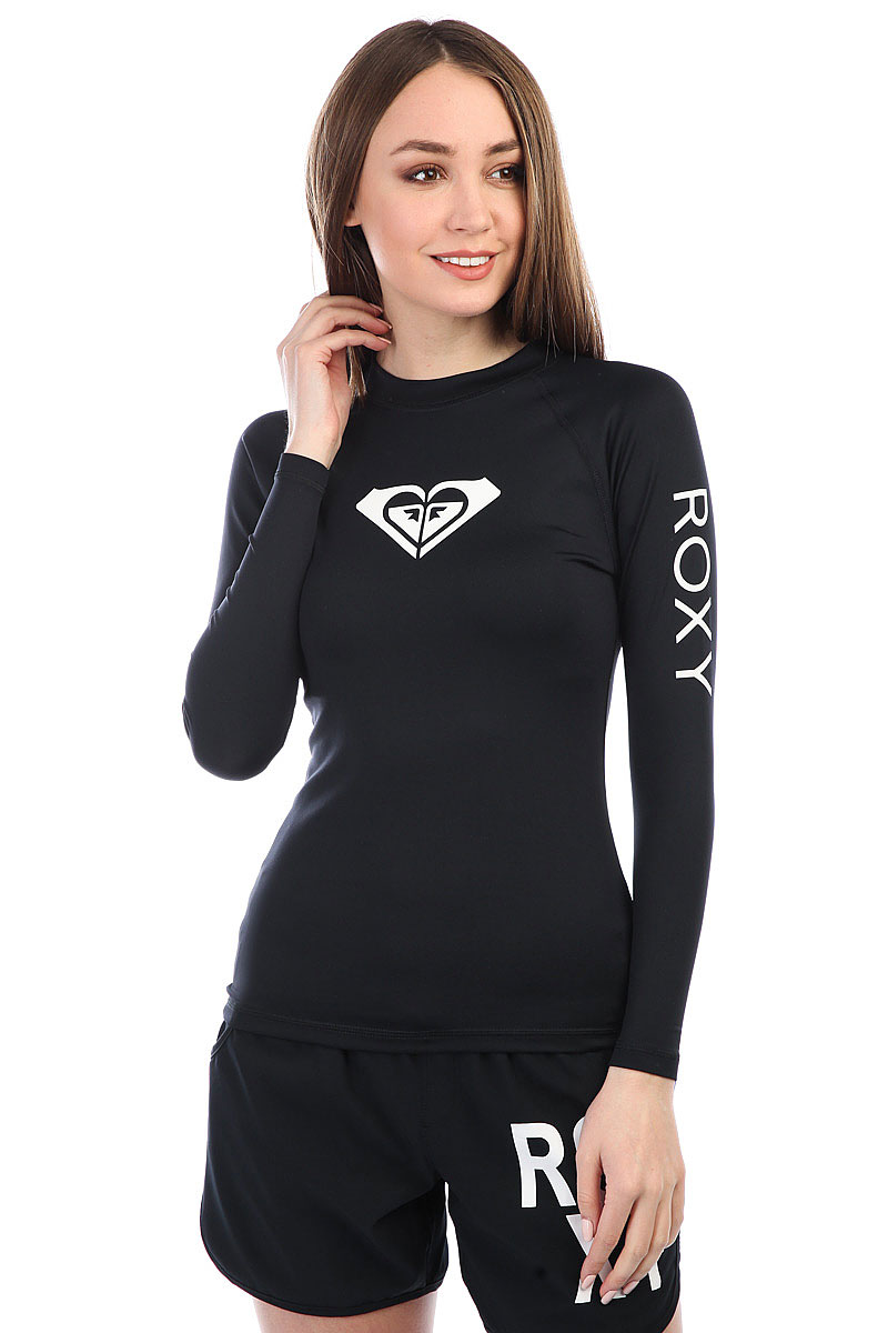 Купить гидрофутболку женскую женскую Roxy Wholehearted Ls Anthracite ...