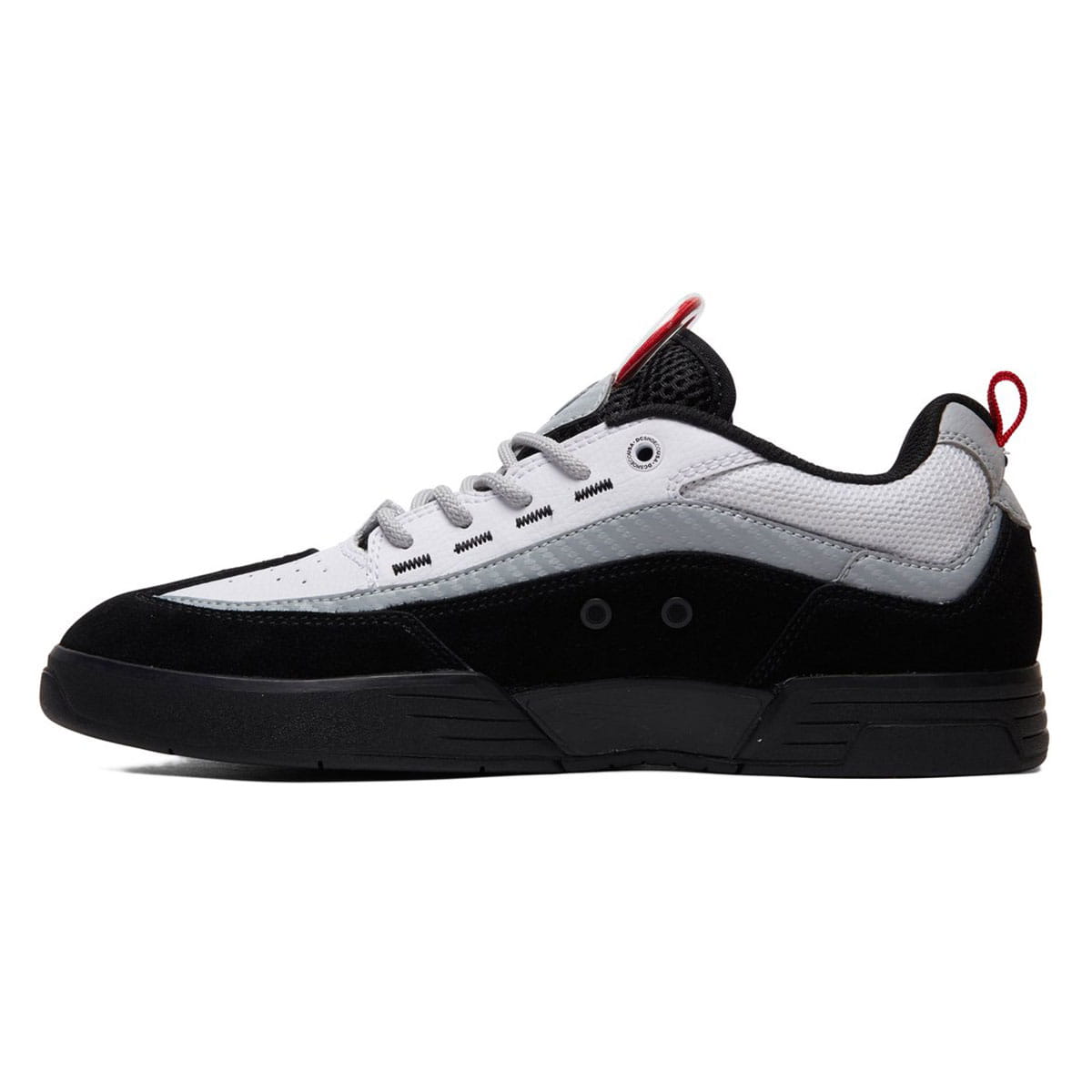 Dc legacy 98 slim red & white shoes best sale