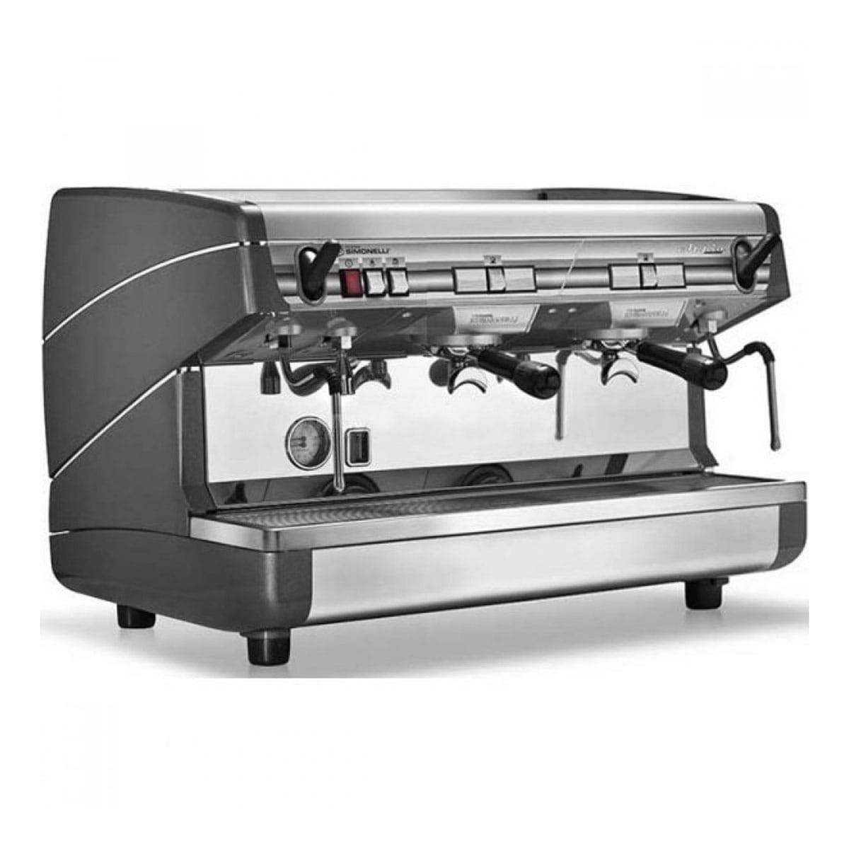 Купить simonelli Appia II кофемашина-полуавтомат, 2 группы (выс.), бойлер  11л, черная, 220V в интернет-магазине Джаст Кофе