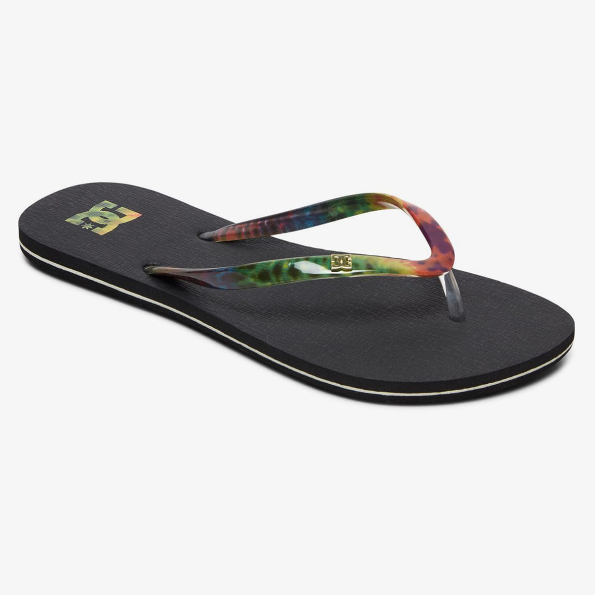 фото Женские сланцы dc spray black/rasta dc shoes