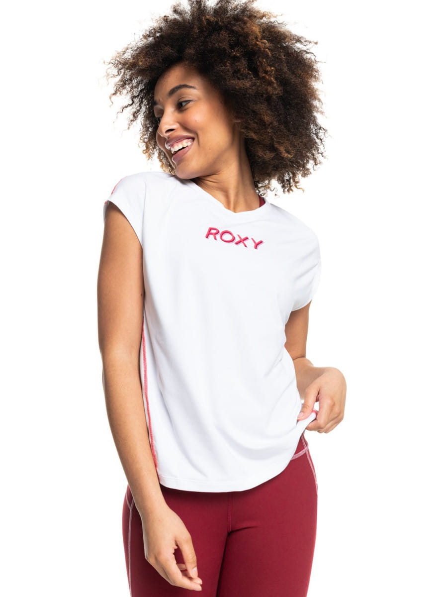 фото Спортивная футболка roxy training bright white