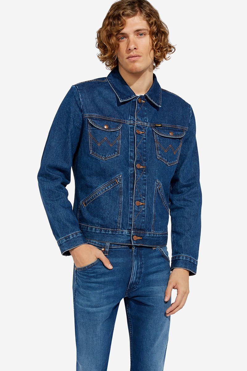Купить куртку джинсовая мужская Wrangler 124Mj 6 Months (W4MJUG923) в интернет-магазине Дом Мод 1968