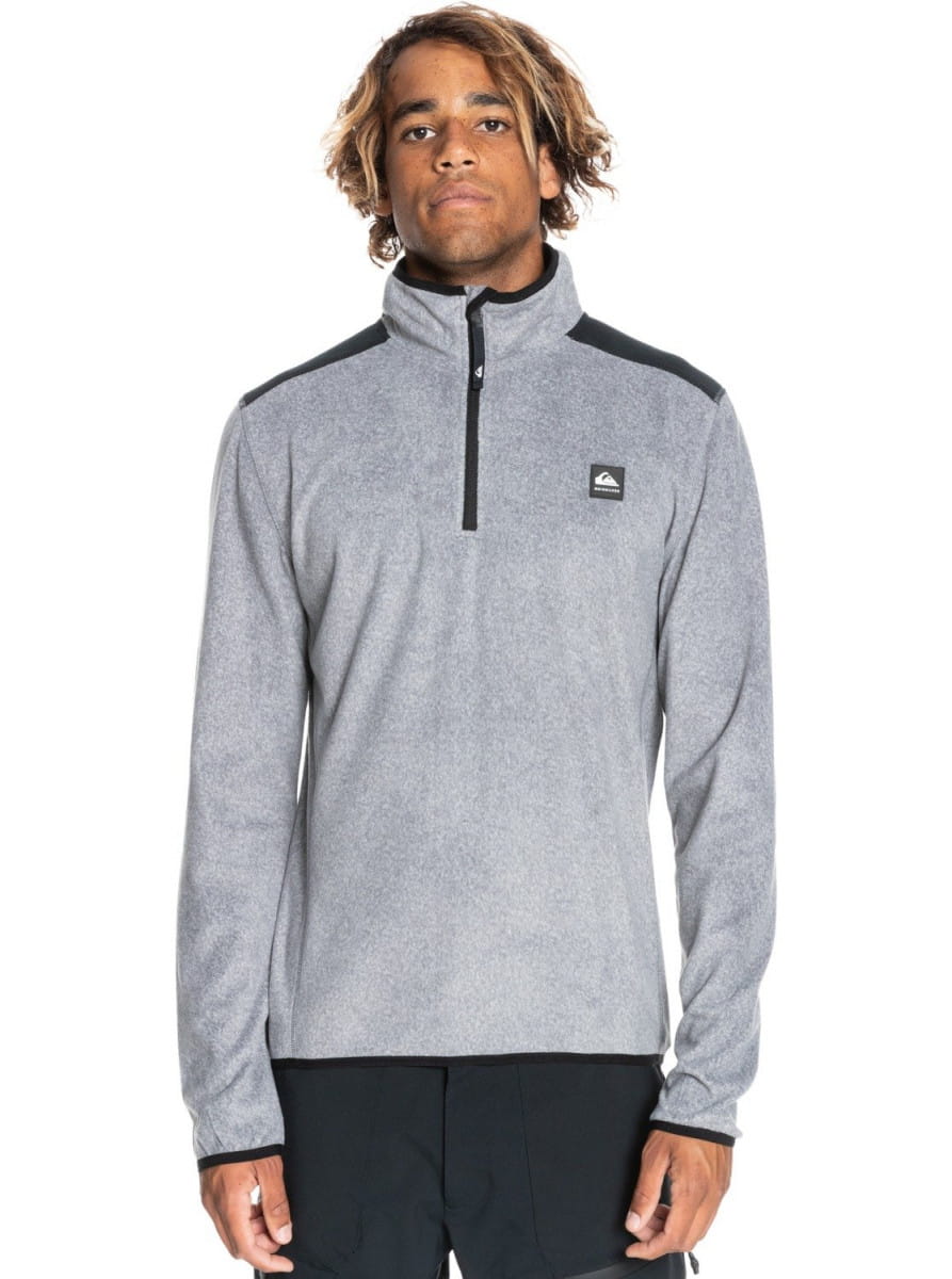 фото Толстовка на молнии quiksilver aker neutral gray heather