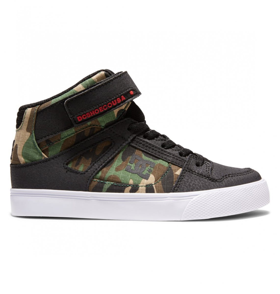 

Детские Высокие Кеды Dc Pure High-Top Ev Black Camo, Серый, ADBS300324