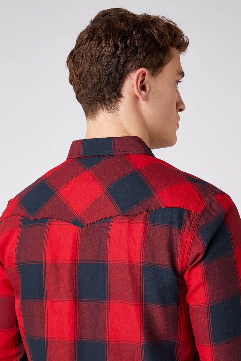 Wrangler LS WESTERN SHIRT Red 