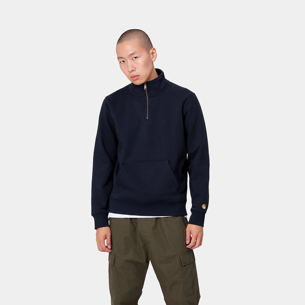 Carhartt wip chase neck zip sale