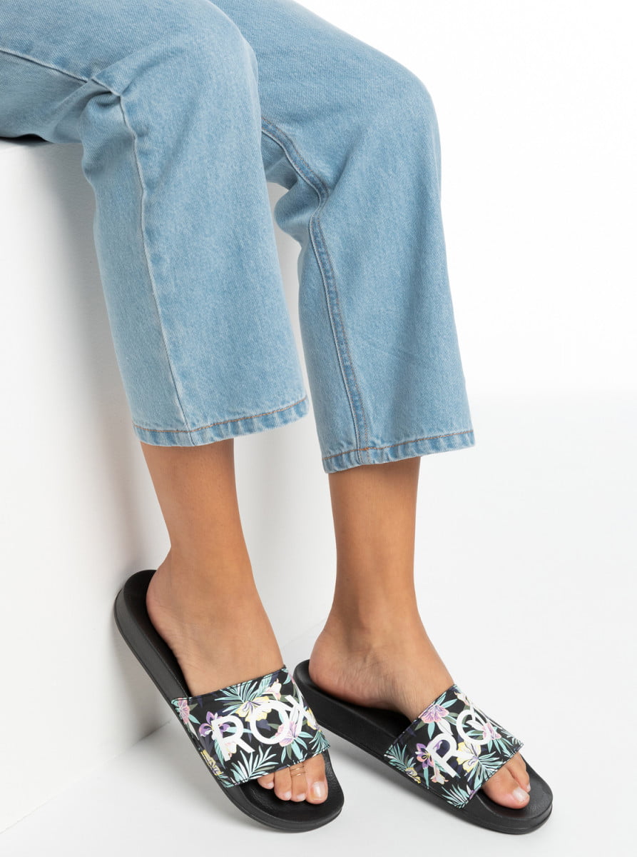 Купить женские сланцы Roxy Slippy (ARJL100679-1BF) в интернет-магазине ...