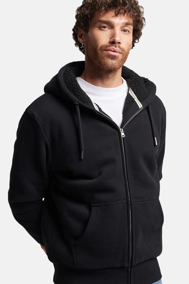 Superdry BORG LINED ZIP HOOD M2012346A 02A JeansDean.ru