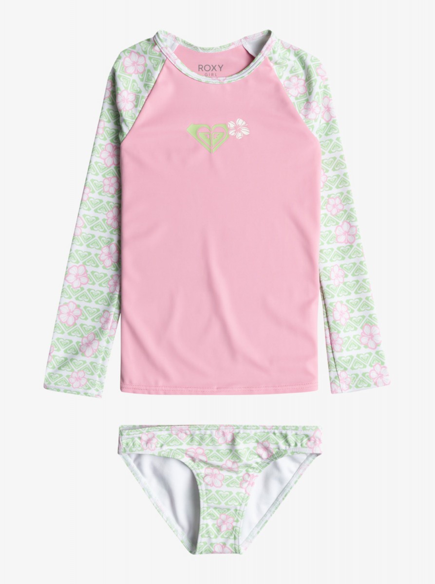 

Детский рашгард (верх с длинным рукавом и низ) Hibiline (2- лет, White hibline, ERLWR03297