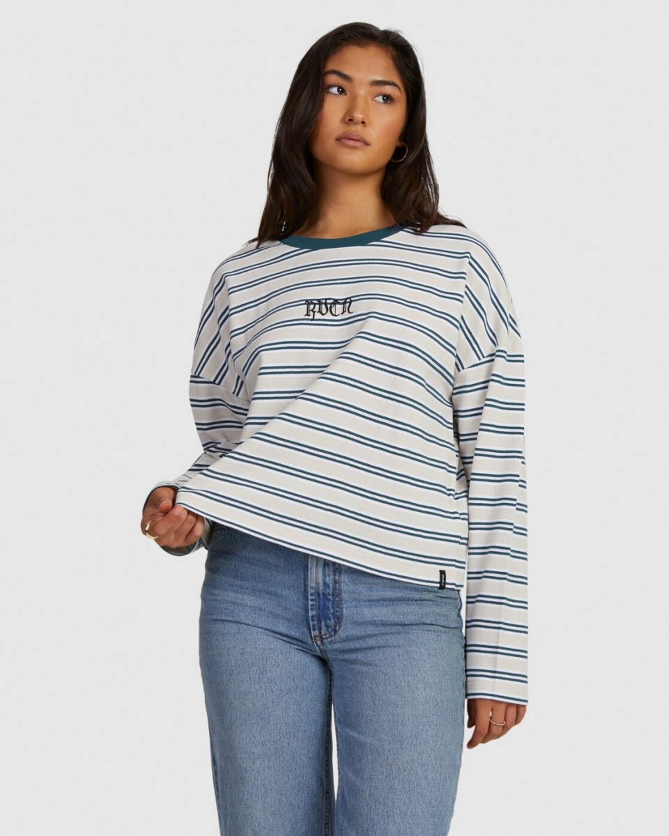 фото Лонгслив ivy stripes rvca