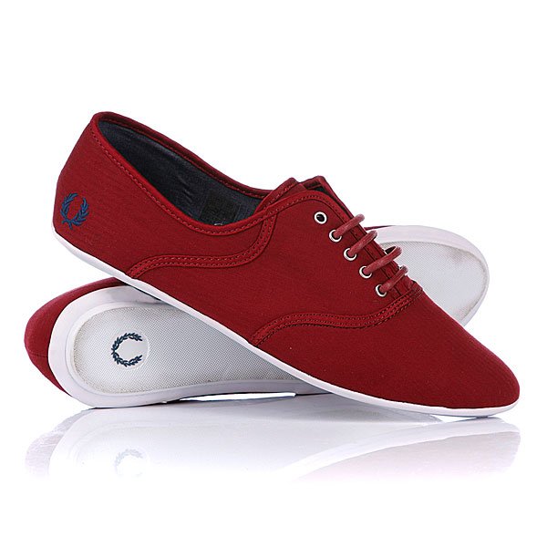 Купить кеды женские Fred Perry Sonny Fine Herringbone Rosso ...