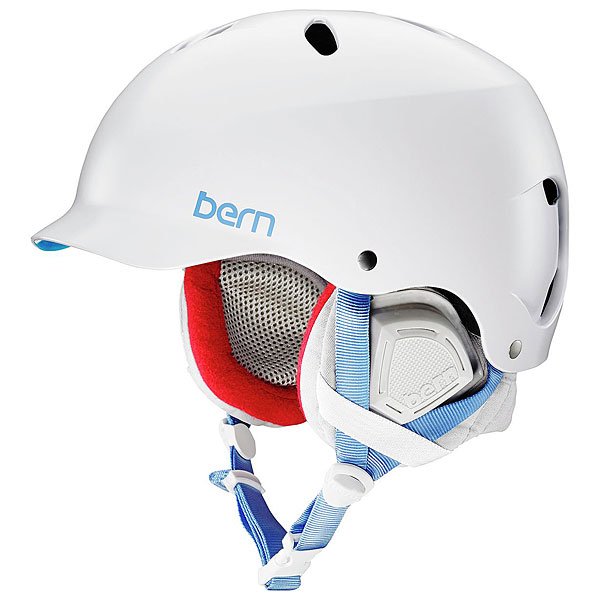 Купить шлем для сноуборда женский Bern Lenox White/Grey Premium Liner в ...