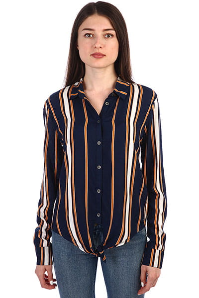 Женская рубашка с длинным рукавом Suburb Vibes Roxy ERJWT03305, размер S, цвет синий