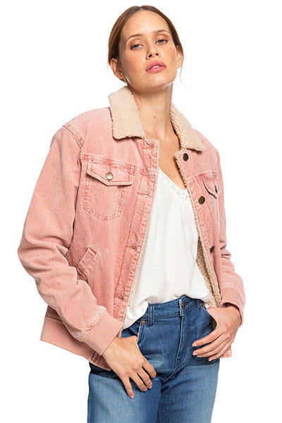 Женская вельветовая куртка Desert Sands Roxy ERJJK03319, размер XS, цвет розовый
