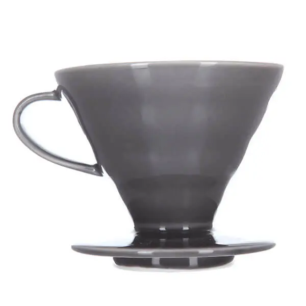Купить воронку керамическая для приготовления кофе HARIO 3VDC-02-GR-UEX серая (VDC-02-GR-UEX) в интернет-магазине Джаст Кофе