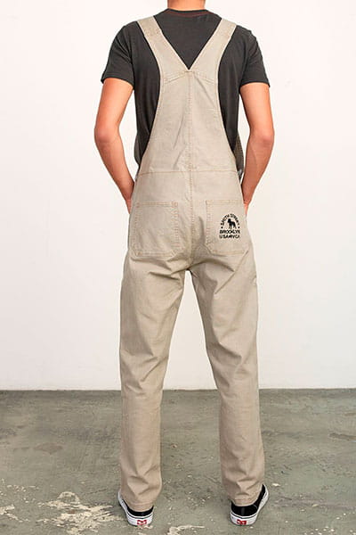 Комбинезон Rvca Smith Street Overall Dark Khaki RVCA Q1PTRC-RVF9, размер W28, цвет бежевый - фото 3