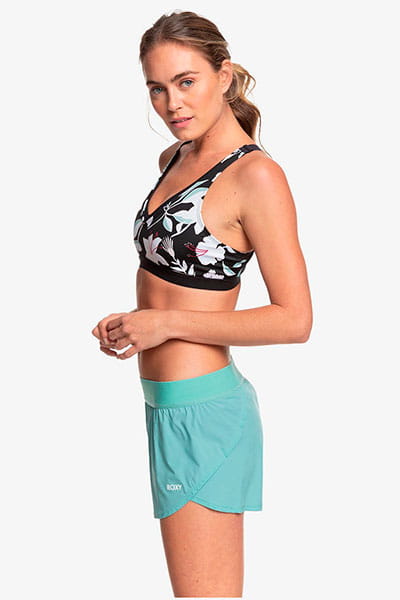 Женские спортивые шорты Sunny Tracks Roxy ERJNS03243, размер XS, цвет голубой - фото 2