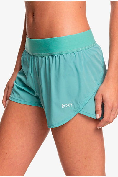 Женские спортивые шорты Sunny Tracks Roxy ERJNS03243, размер XS, цвет голубой - фото 3