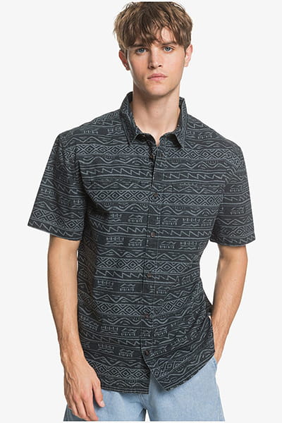 Мужская Рубашка С Коротким Рукавом Heritage QUIKSILVER EQYWT03962, размер M, цвет черный - фото 1