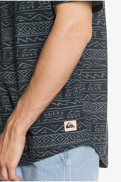 Мужская Рубашка С Коротким Рукавом Heritage QUIKSILVER EQYWT03962, размер M, цвет черный - фото 2