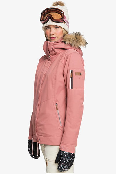Женская сноубордическая куртка Meade Roxy ERJTJ03275, размер M, цвет розовый - фото 2