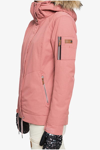 Женская сноубордическая куртка Meade Roxy ERJTJ03275, размер M, цвет розовый - фото 4