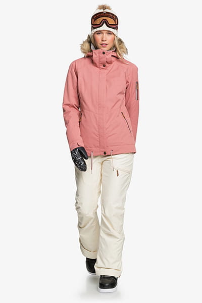 Женская сноубордическая куртка Meade Roxy ERJTJ03275, размер M, цвет розовый - фото 5