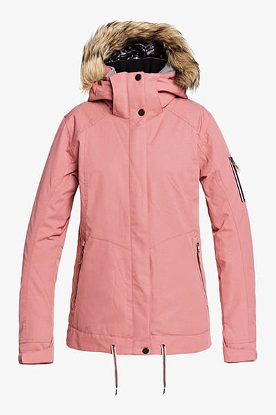 Женская сноубордическая куртка Meade Roxy ERJTJ03275, размер M, цвет розовый - фото 7