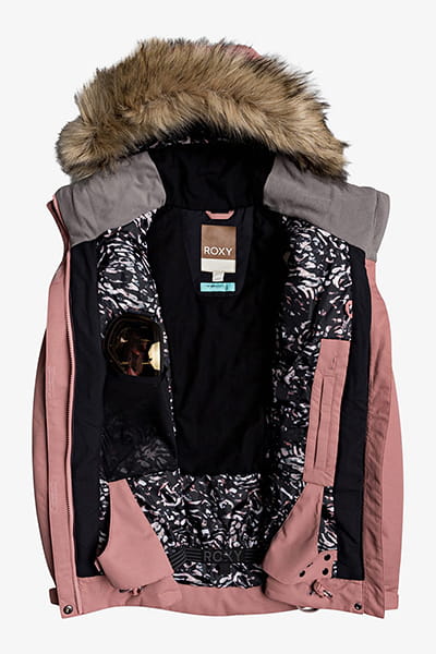 Женская сноубордическая куртка Meade Roxy ERJTJ03275, размер M, цвет розовый - фото 8