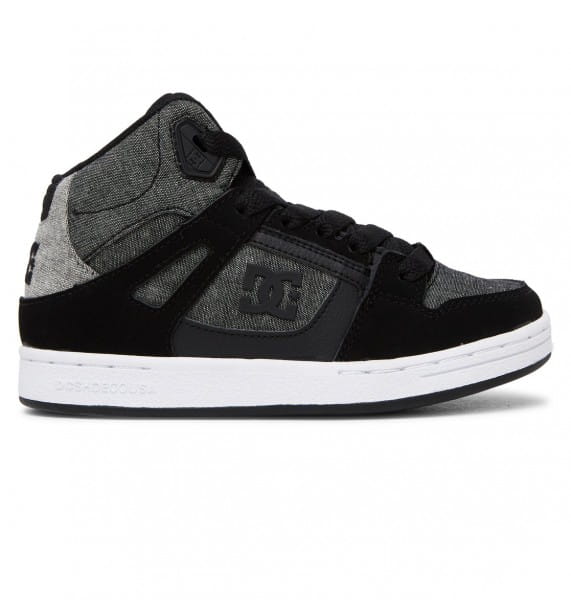 Детские Высокие Кеды кроссовки Pure Hi DC Shoes ADBS100242, размер 4.5M, цвет черный - фото 1