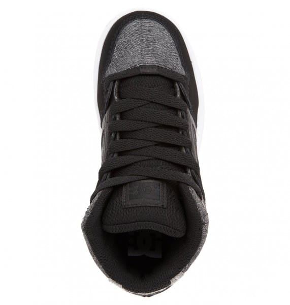 Детские Высокие Кеды кроссовки Pure Hi DC Shoes ADBS100242, размер 4.5M, цвет черный - фото 4