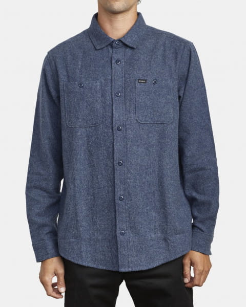 

Мужская Рубашка С Длинным Рукавом Harvest Flannel, Синий, U1SHRI-RVF0