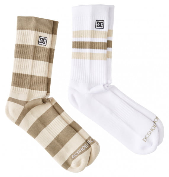 Купить высокие Мужские Носки Dc Stripe 2 Pack зеленый от DC Shoes по ...