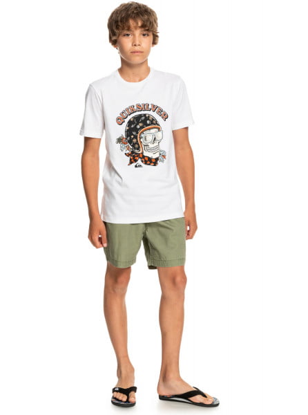 .//  /   QUIKSILVER Skull Trooper White