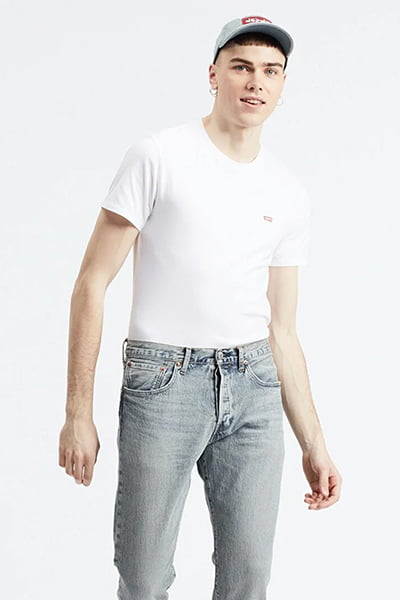Levi's classic white t shirt discount