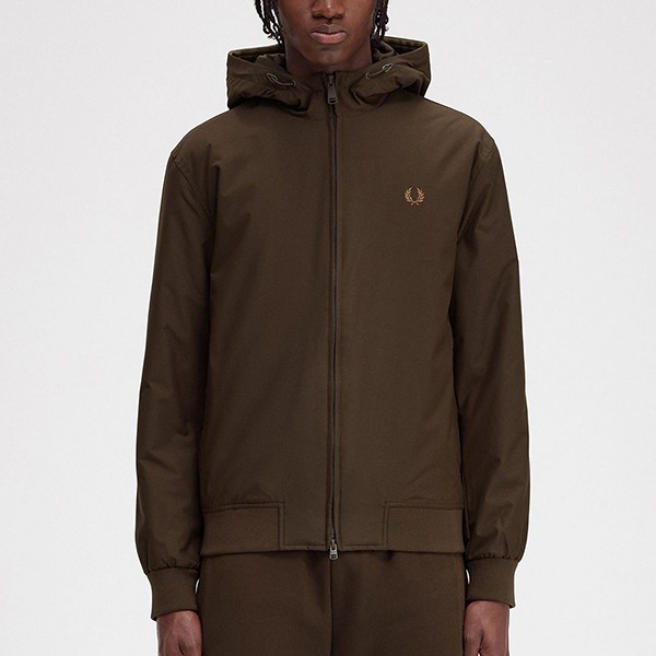 Fred perry quilted hooded brentham jacket best sale