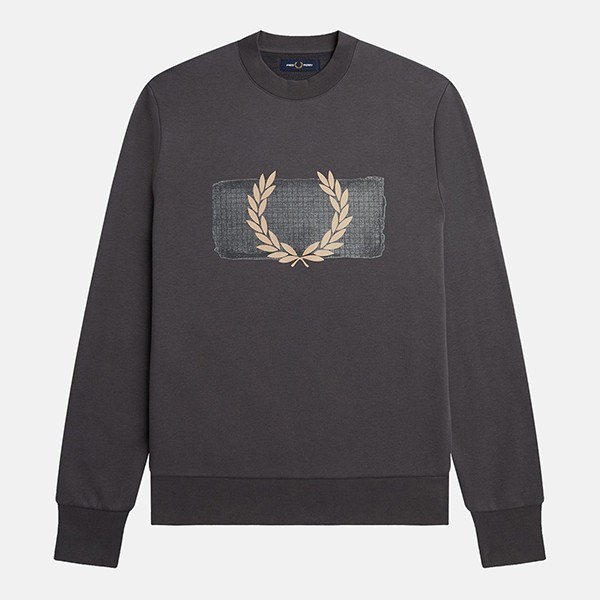 Fred perry embroidered sweatshirt hotsell